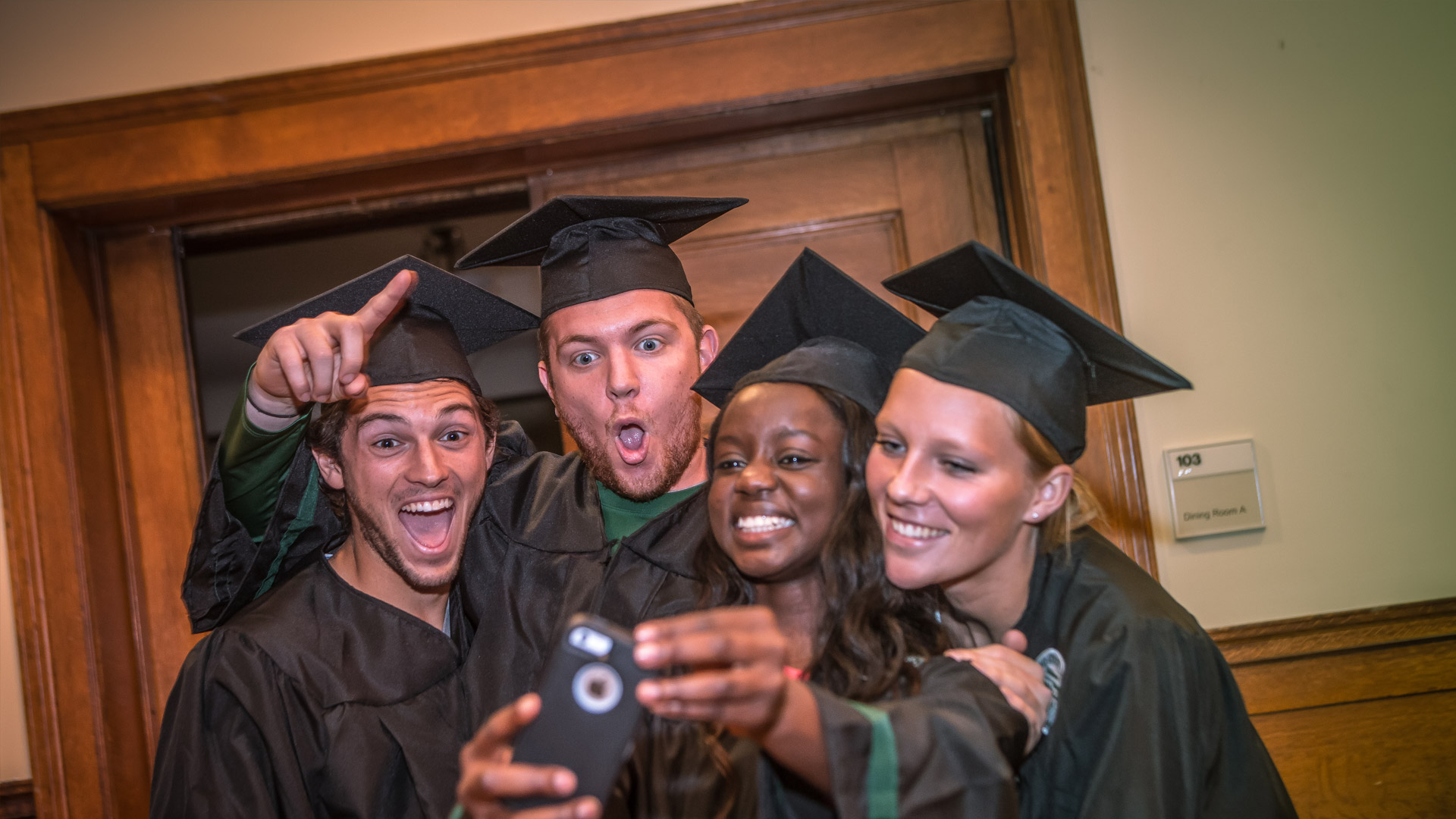 Photo of CSU students at graduation