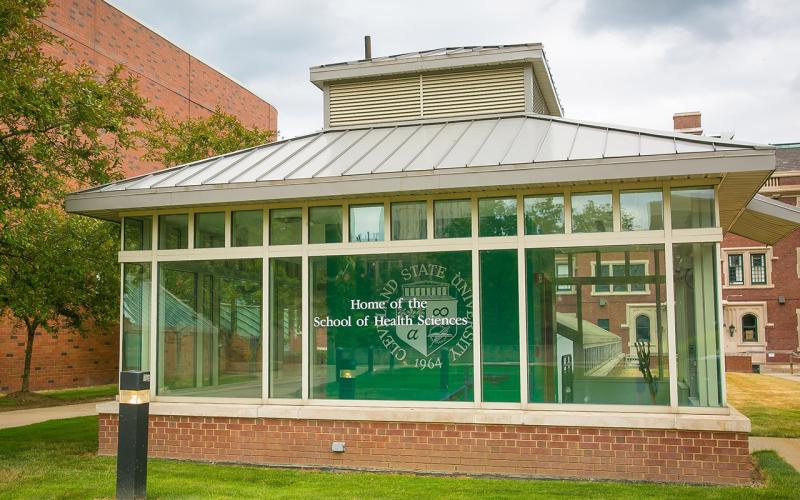 Exterior photo of the School of Health Sciences
