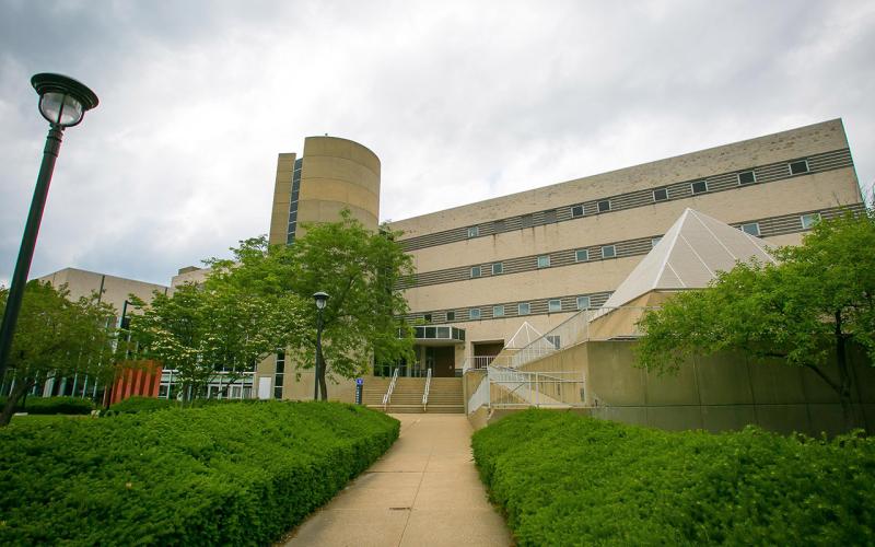 External photo of the Music & Communications Building