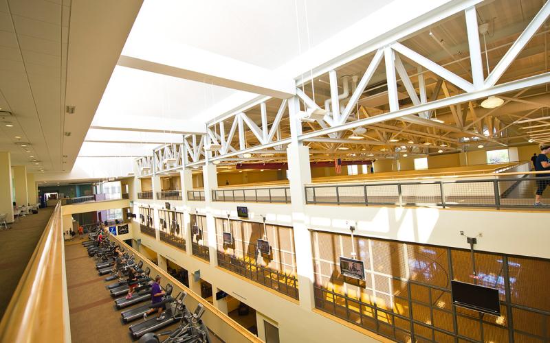 Interior photo of the CSU Recreation Center